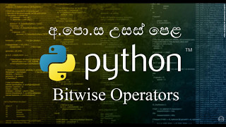 13 - Bitwise Operators - බිටුමය මෙහෙයවන - Python Sinhala