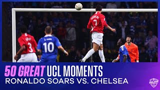 50 Great UCL Moments: Ronaldo's Beautiful Header vs. Chelsea in 2008 UCL Final | CBS Sports Golazo