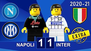 Napoli vs Inter 1-1 • Serie A 2020/21 in Lego Gol e Sintesi • All Goals Highlights Lego Football