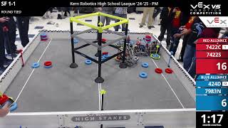 Kern Robotics High School League Playoffs: PM SF #1-1