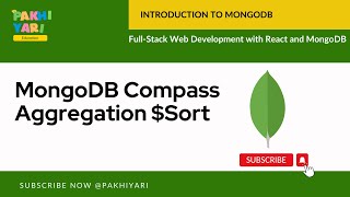 MongoDB Compass Aggregation $Sort