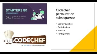 permutation subsequence | Codechef Starters 80