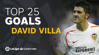 TOP 25 GOALS David Villa en LaLiga Santander