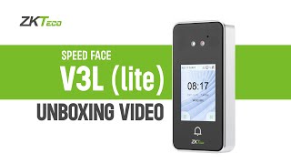 SpeedFace V3L Lite ZKTeco | Unboxing Video