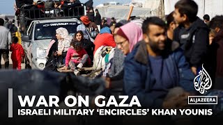 Israeli military ‘encircles’ Khan Younis after 24 soldiers killed in Gaza