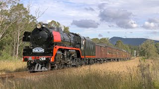 Steam locomotive R766 Picnic Train engine change. May 2022