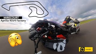 Wild ride! | Mirecourt track 🇫🇷| Aprilia RSV4 Factory