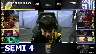 TSM vs Dignitas | Game 4 Semi Finals S7 NA LCS Summer 2017 Play-Offs | TSM vs DIG G4 SF