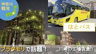 【4K 旅行記】はとバスで『ブラタモリ』で話題の工場夜景を見てきた！ ☆ 神奈川観光 / 東京観光 / 川崎工場夜景 / はとバスツアー ☆