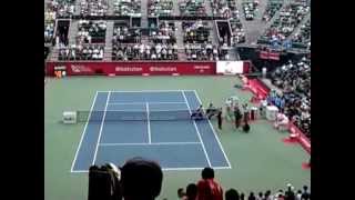 楽天OP2012　錦織圭選手オンコートインタビュー（1Rd　添田豪選手）