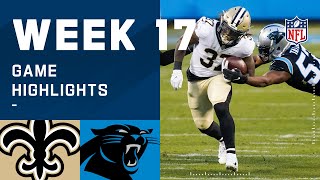 Saints vs. Panthers Week 17 Highlights | NFL 2020