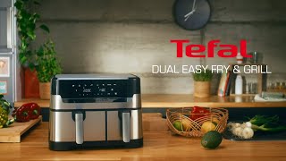 Karstā gaisa friteris Tefal Dual Easy Fry \u0026 Grill (EY905D)