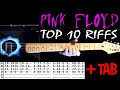 TOP 10 Pink Floyd Songs List & Guitar Tab / Guitar Tutorial / Guitar Lesson