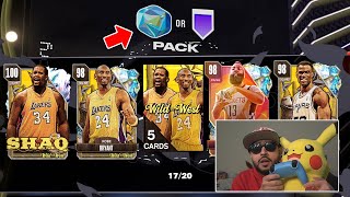 MULTIPLE PULLED! I Spent Everything for 100 Overall Shaq and Galaxy Opal Kobe Br