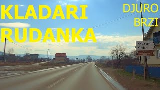 Kladari - Rudanka, Doboj, main road M17, driving by car, February 2024