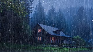 Gentle Night RAIN - Rain Sounds For Sleeping - Thunderstorm Sounds, Relax, SMR, Study, Meditation