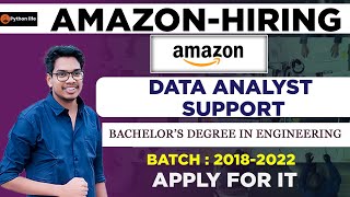 Amazon hiring Data Analyst Support Role | Software Jobs