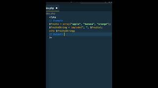 What is implode() in PHP! 🚀 #PHPCoding #implodeFunction