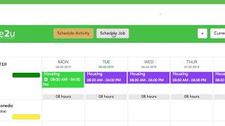 Creating a schedule | time2u