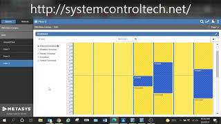 Review of Johnson Controls Metasys 11 Scheduling and a few improvement ideas