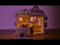 miniature dollhouse kit light music bar robotime