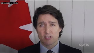PM Justin Trudeau on Manitoba child care, Ottawa truck protest – February 3, 2022