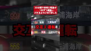 京急で23年ぶりに実施した、2022年11月の大規模ダイヤ改正、利用者目線ではどのような変化が？#京急電鉄 #京急 #京急線 #Shorts