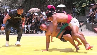 Inter college wrestling championship: Azhalhuo Kire all bouts at Alder College 2023