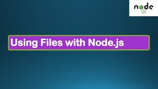Node.js Tutorials #10a - Node & Files (Module fs) - File Handling in Node.js with Callback functions