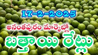 అనంతపురం మార్కెట్లో బత్తాయి రేట్లు||today Anantapur market prices||today mosambi rate