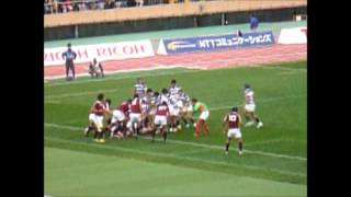 2012年関東大学ラグビー・早明戦　明治大学勝利の瞬間