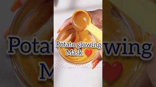 Potato glowing Mask 🥰 #viralvideo #beauty #skincare #Shorts #youtubeshorts #glowup