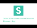 Semantic UI: Elements – Step