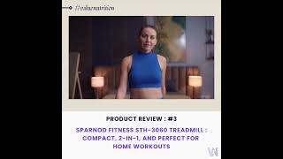 Sparnod Fitness STH-3060 Treadmill Review: Elevate Your Home Workouts! #homefitness #fitness #smart