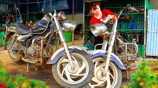 Restores Large Displacement Motorcycle - Repair Replace Broken Parts | New Blacksmith Girl