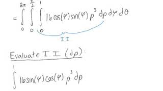 Integrals in Spherical Coordinates (Example 2)