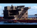 rena part of accommodation block on barge rmg 1000