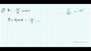 TrU5L1 How to Converting Between Degrees and Radians Reference Angles Graphing