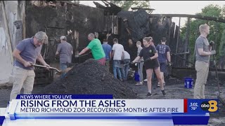 Metro Richmond Zoo recovering months after a fire destroyed parts of their zoo