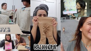 BACK HOME  🏠 Unboxing a lot of packages 📦   | VLOG#1524
