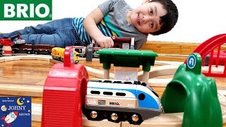 Brio Smart Train Toy With Action Tunnels On Brio Deluxe Railway Set Trains For Kids