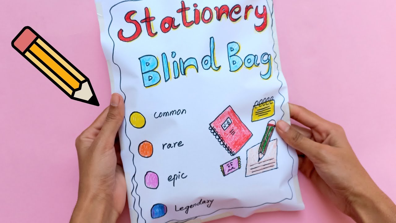 Blind Bag Paper TUTORIAL 💖 Stationery Blind Bag - YouTube