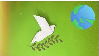 Dove of Peace Origami Paper #papercraft #doveofpeace