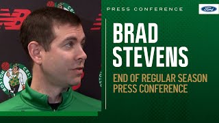 PRESS CONFERENCE: Brad Stevens talks about Celtics' regular season, extending Jr