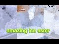 ASMR  / ICE EATING /WHITE BLENDED POWDERY QIAN SPOONFUL ICE❄️🧊