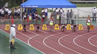 ５，６年男子100m6組目 足立フレンドリーナイター（2020823