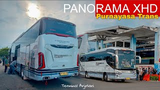 GEMPAR..!!! BUS TERBARU PURNAYASA TRANS DI TERMINAL ARJOSARI AUTO DI SERBU PENUMPANG