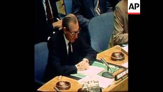 SYND 11 9 76 ONE MINUTE SILENCE  FOR CHAIRMAN MAO IN UNITED NATIONS