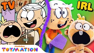 Lincoln Gives Baby Lily's Blanket Away!? | Loud House Puppets | Toymation