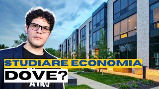 Studiare ECONOMIA: dove?